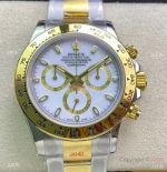 Swiss Replica Rolex Daytona 7750 Chrono Watch 40mm 904l Two Tone White Face_th.jpg